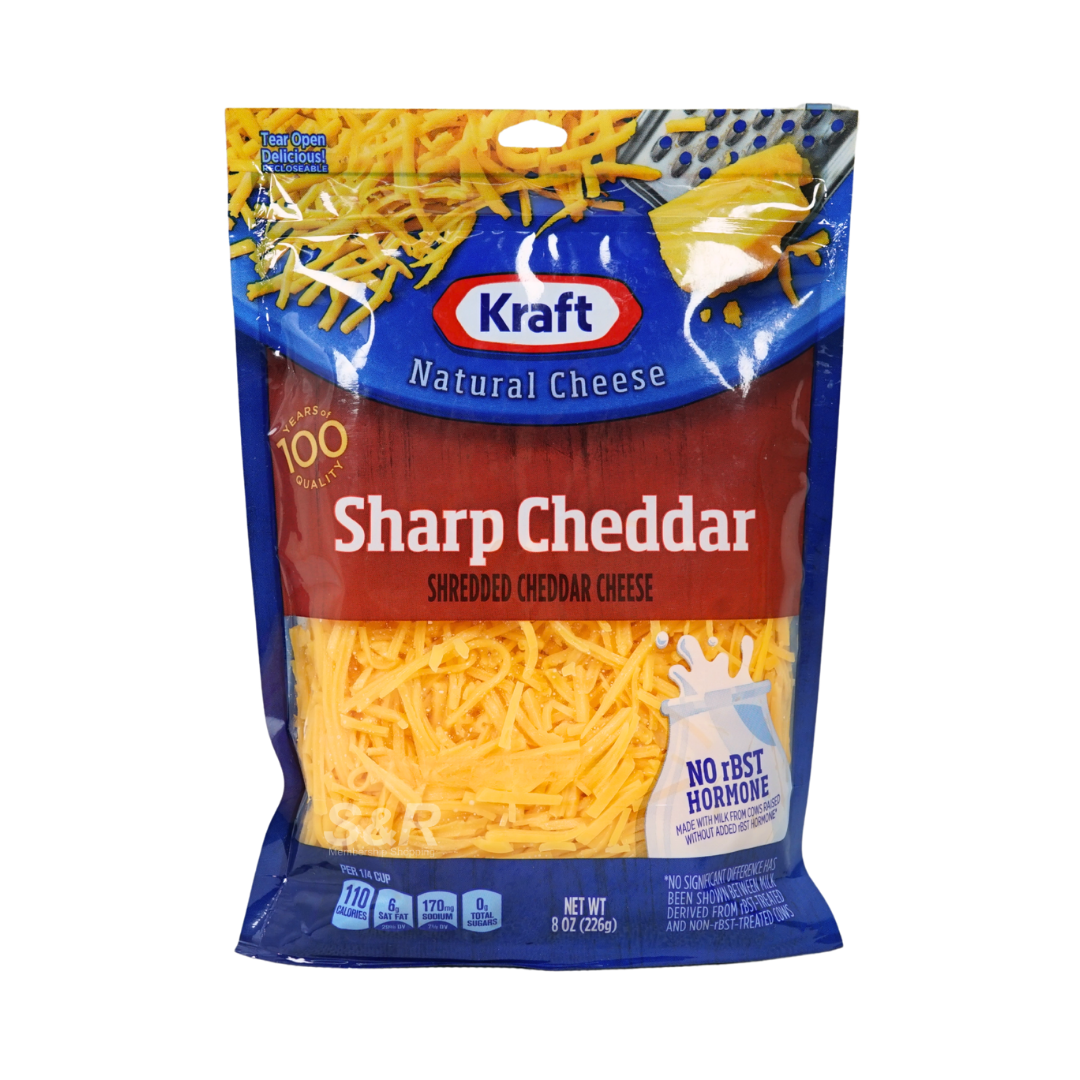Kraft Sharp Cheddar Cheese Shredded 226g